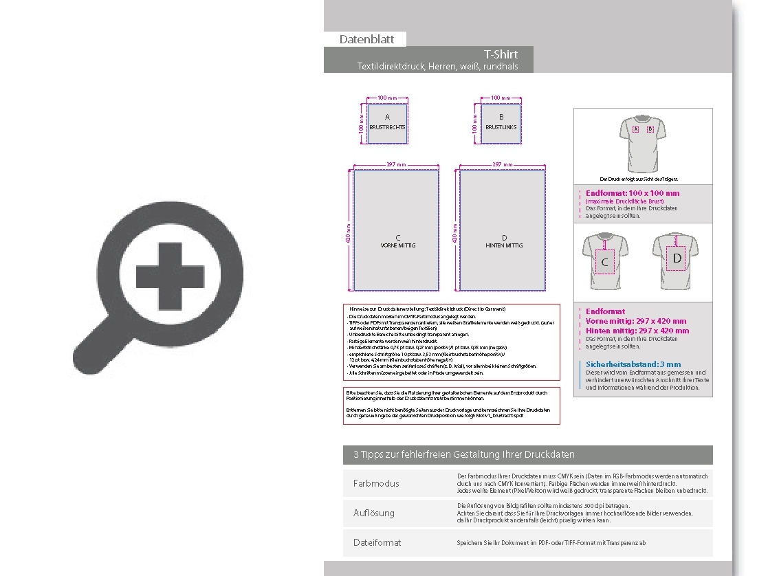 Product Bild t-shirt_herren_wei____premium_-_mit_zwei_druckpositionen_(vorne_&_hinten)